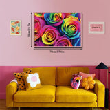 Rainbow Rose Jigsaw Puzzle 1000 Pieces