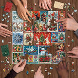 Christmas stamps Jigsaw Puzzle  1000 Pieces