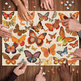 Vintage Colorful Butterfly Jigsaw Puzzle 1000 Pieces