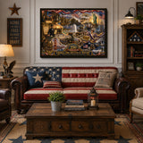Elegante puzzle con cani con fiori, 1000 pezzi