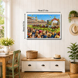 Stilvolles Blumenhunde-Puzzle 1000 Teile