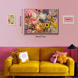 Elegante puzzle con cani con fiori, 1000 pezzi