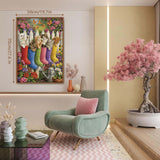 Elegante puzzle con cani con fiori, 1000 pezzi
