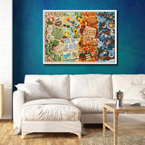 Elegante puzzle con cani con fiori, 1000 pezzi