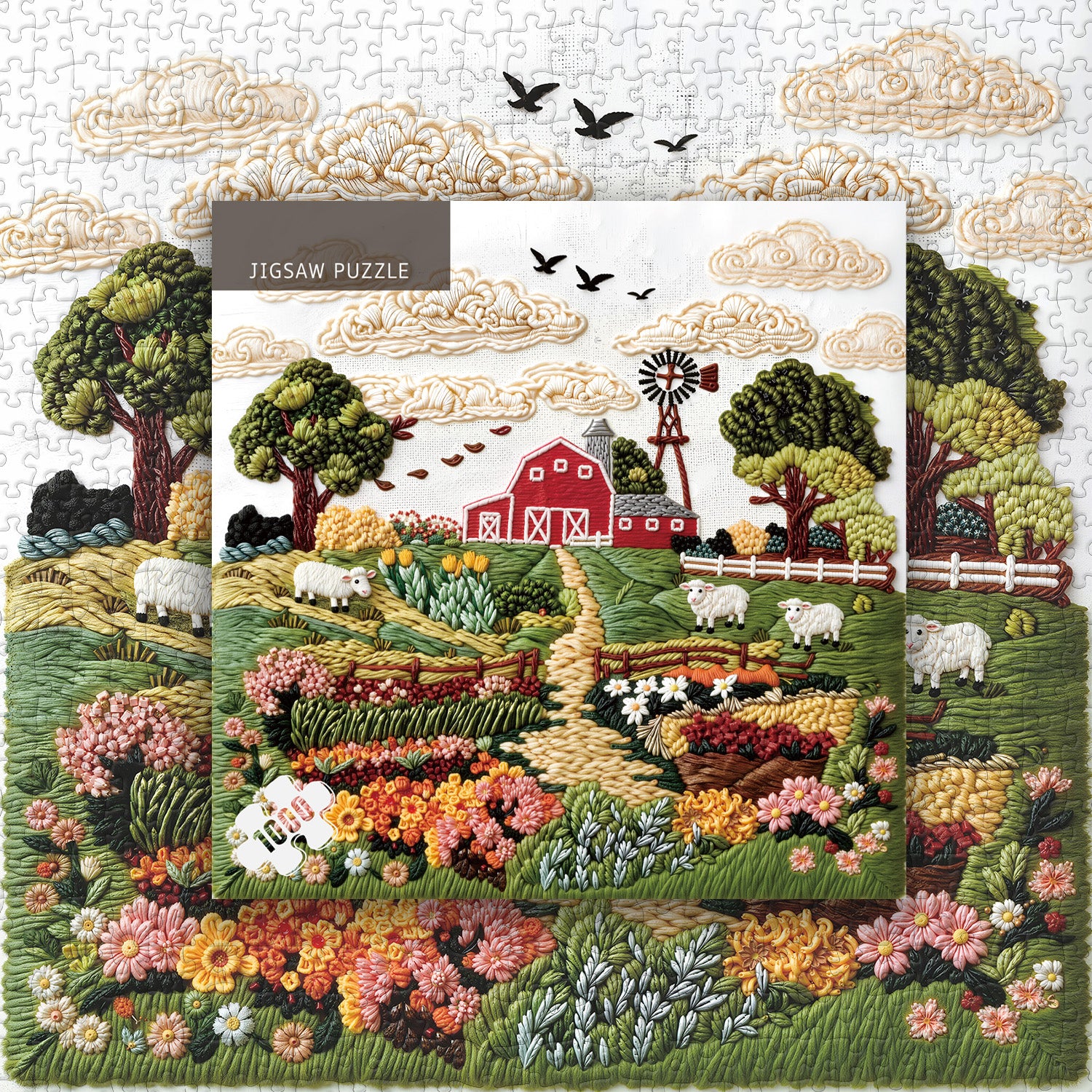Blooming Countryside Farm Jigsaw Puzzle 1000 Pieces Puzzlepickup Blooming Countryside Farm Jigsaw Puzzle 1000 Pieces Puzzlepickup