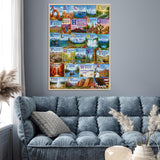 National Park Alphabet Jigsaw Puzzle 1000 Pieces
