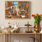 Elegante puzzle con cani con fiori, 1000 pezzi