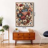 Elegante puzzle con cani con fiori, 1000 pezzi