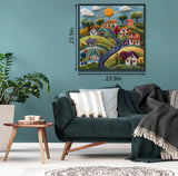 Whimsical Wool Village Jigsaw Puzzle 1000 Pieces