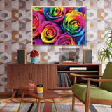 Rainbow Rose Jigsaw Puzzle 1000 Pieces