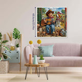 Stilvolles Blumenhunde-Puzzle 1000 Teile