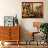 Elegante puzzle con cani con fiori, 1000 pezzi
