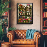Stilvolles Blumenhunde-Puzzle 1000 Teile