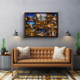 Elegante puzzle con cani con fiori, 1000 pezzi