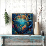 Rompecabezas de pájaro de plumas de cristal 1000 piezas