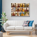 Elegante puzzle con cani con fiori, 1000 pezzi