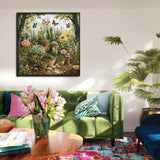 Elegante puzzle con cani con fiori, 1000 pezzi