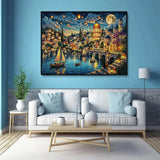 Elegante puzzle con cani con fiori, 1000 pezzi
