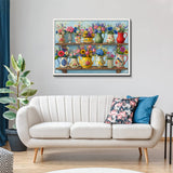 Elegante puzzle con cani con fiori, 1000 pezzi