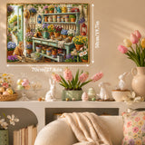 Puzzle élégant de chiens de fleurs 1000 pièces