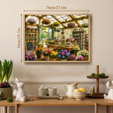 Elegante puzzle con cani con fiori, 1000 pezzi