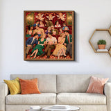 Elegante puzzle con cani con fiori, 1000 pezzi