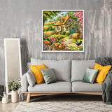 Stilvolles Blumenhunde-Puzzle 1000 Teile