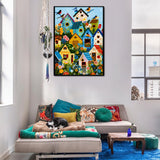 Elegante puzzle con cani con fiori, 1000 pezzi