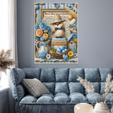 Elegante puzzle con cani con fiori, 1000 pezzi