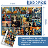Artistic Meows Jigsaw Puzzle 1000 Pieces