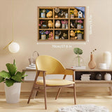 Stilvolles Blumenhunde-Puzzle 1000 Teile