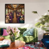 Stilvolles Blumenhunde-Puzzle 1000 Teile