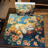 Blossoms and Cat Dreams Jigsaw Puzzle 1000 Pieces