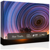 Colorful Star Trails Jigsaw Puzzle 1000 Pieces