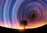 Colorful Star Trails Jigsaw Puzzle 1000 Pieces