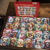 Happy Christmas Dogs Jigsaw Puzzle 1000 Pieces