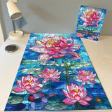 Stained Glass Lotus Jigsaw Puzzle 1000 Pieces