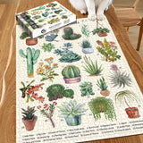 Vintage Succulent Jigsaw Puzzle 1000 Pieces