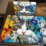 Vivid Cat Jigsaw Puzzle 1000 Pieces