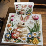 Springtime Bunny Delight Jigsaw Puzzle 1000 Pieces