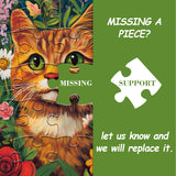 Garden Cat Jigsaw Puzzle 1000 Pieces