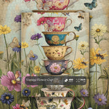Tasse de fleurs vintage puzzle 1000 pièces