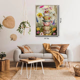 Tasse de fleurs vintage puzzle 1000 pièces