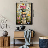 Tasse de fleurs vintage puzzle 1000 pièces