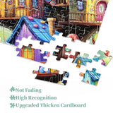 Snowy Night Village Jigsaw Puzzle 1000 Stück
