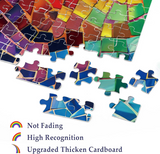 Rainbow Mosaic Jigsaw Puzzle 1000 Pieces