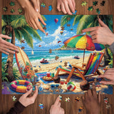 Seaside Pawprints Jigsaw Puzzle 1000 piezas