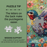 Kristallfedern Vogelpuzzle 1000 Stücke