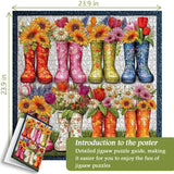 Flower Boots Jigsaw Puzzle 1000 Pieces