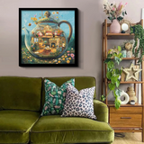 Glass Teapot House Jigsaw Puzzle 1000 Pieces